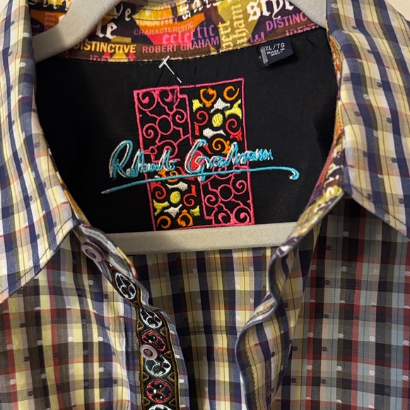 Robert Graham Multicolor Checkered Button Down Shirt - Picture 2 of 5